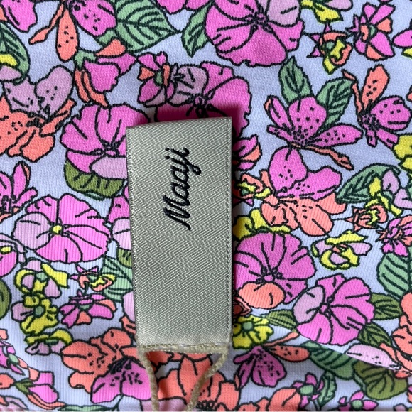 Maaji Fandango Reversible Bikini Bottom 3XL Bright Pink Floral Swimsuit NEW $60 - Picture 5 of 7